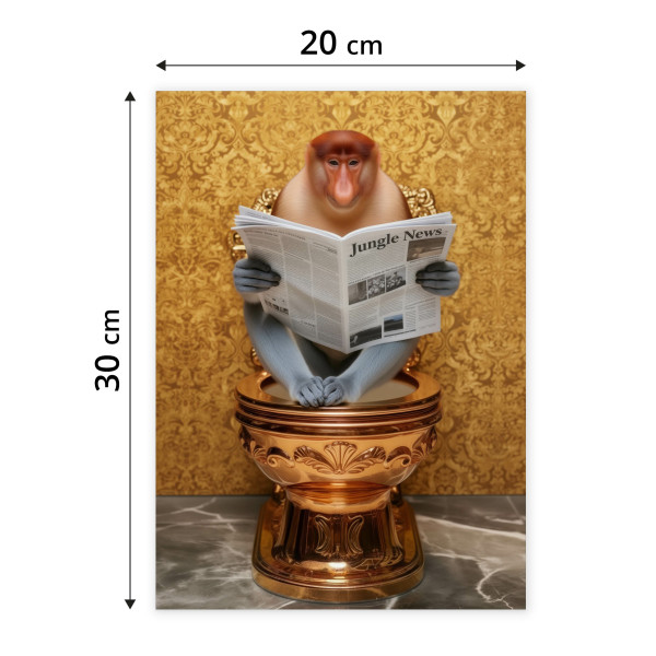 Plakat Nosacz w toalecie 20x30cm