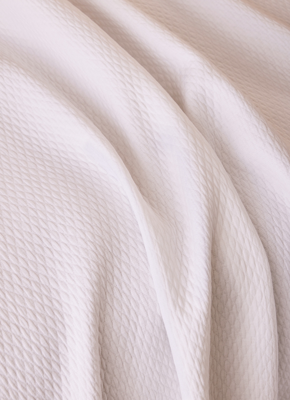 JETÉ DE LIT JACQUARD EN COTON LUMEL BLANC