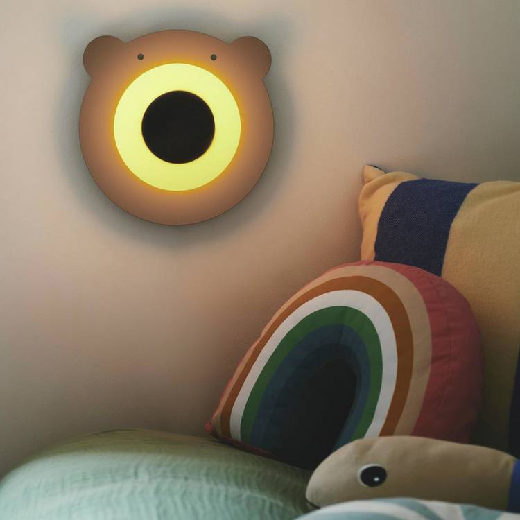 Nordlux Bruna Bear LED Wall Light - Brown