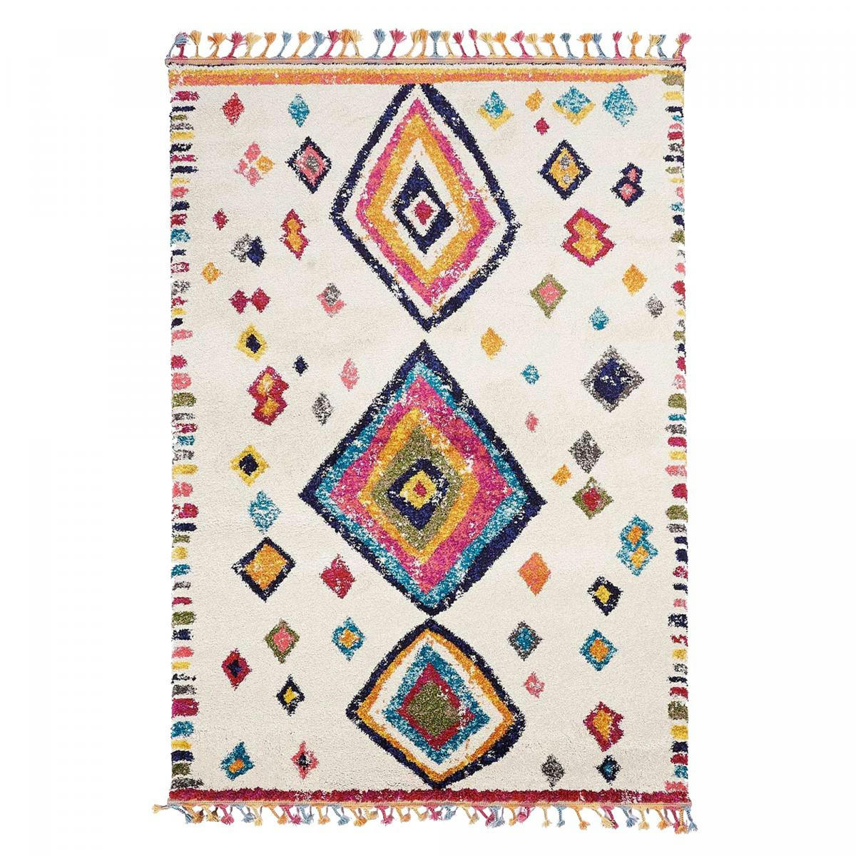 OURIKA MK 04 - Tapis berbère style multicolore 200x290