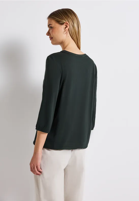 Split Neck Jersey Shirt