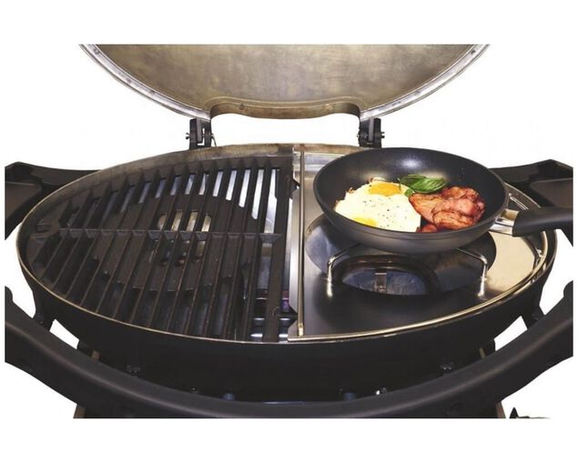 Ziggy Classic Twin Grill LPG BBQ Plus Cart Bundle - Gunmetal Grey