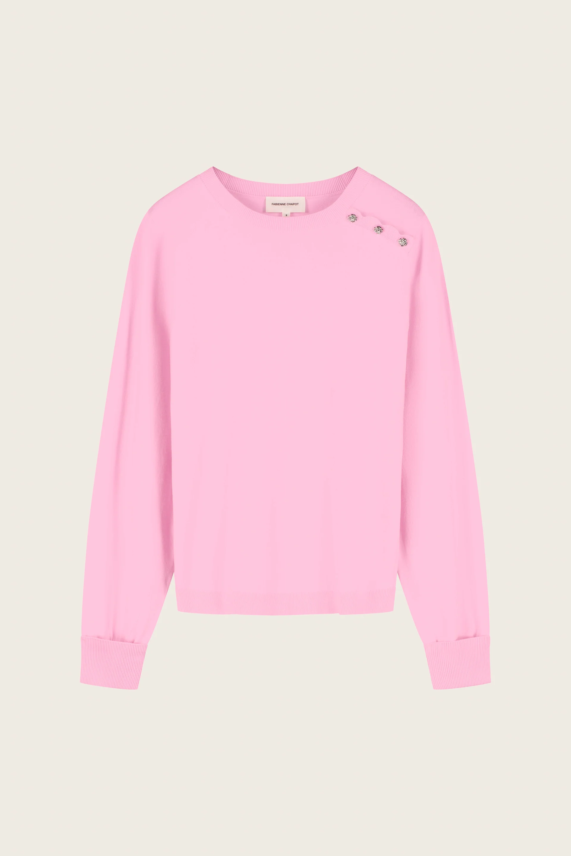 Molly Cuff Pullover | Pink Candy