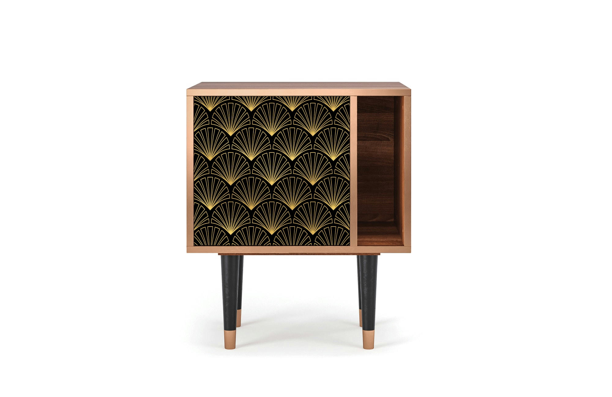 BIRD OF JUNO - Table de chevet noir 1 porte L 58 cm