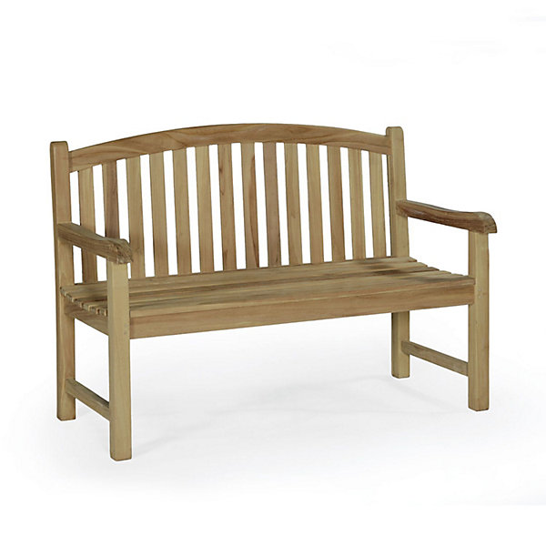 Banc en teck massif Oxford 130 cm