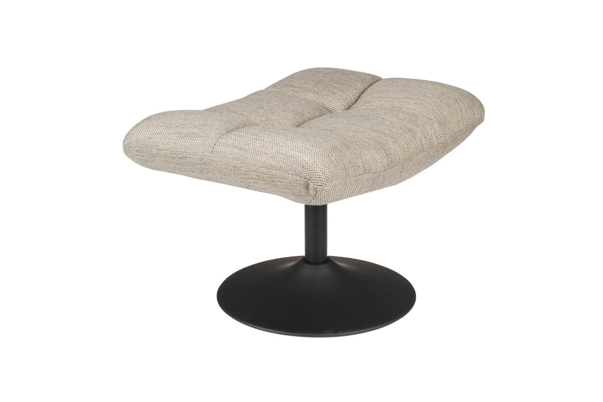 BAR VINTAGE - Repose pied en tissu gris clair