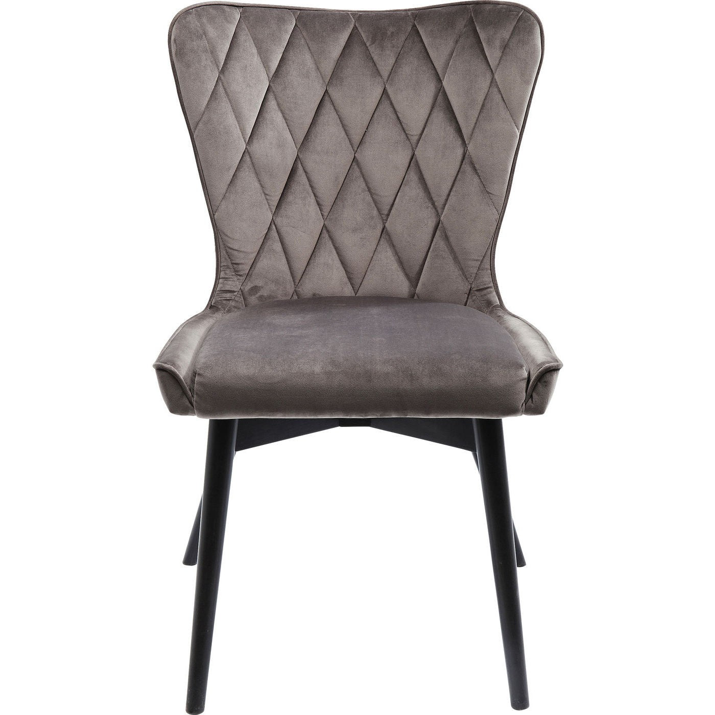 Kare Design Stoel Marshall grijs fluweel