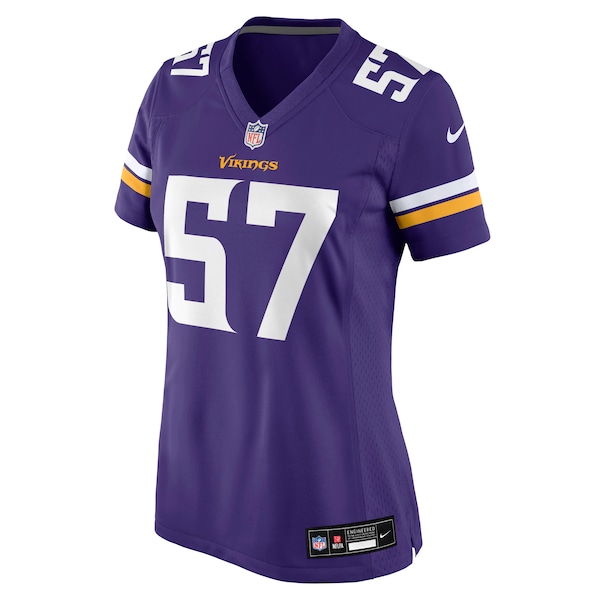 Chaz Chambliss Minnesota Vikings Nike Women's Team Game Jersey -  Purple
