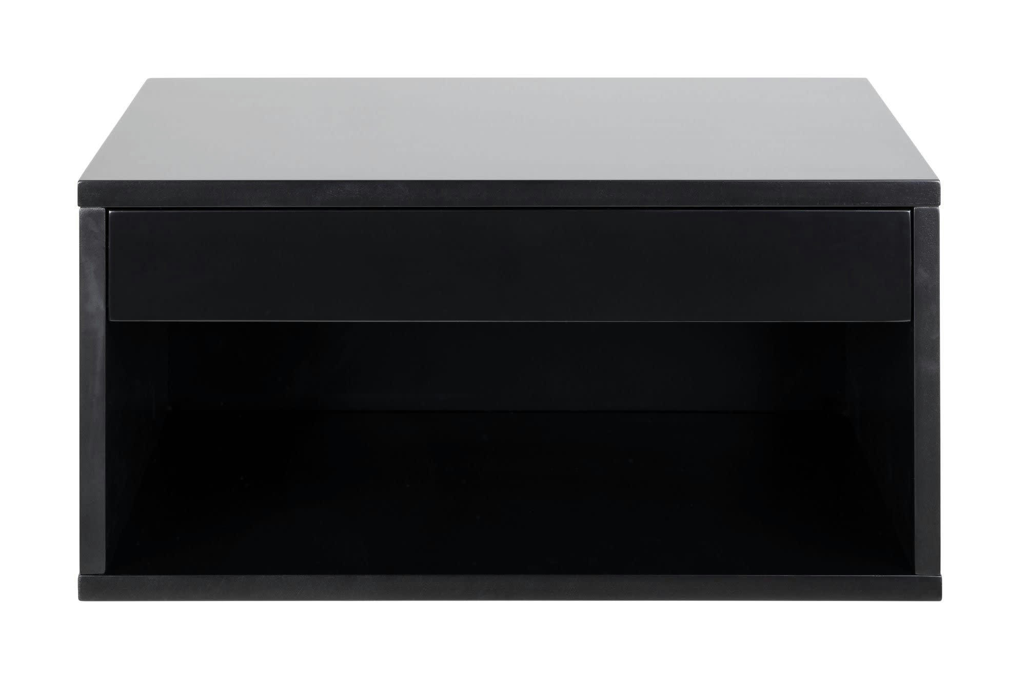 WALL - Chevet suspendu en métal 1 tiroir 1 niche