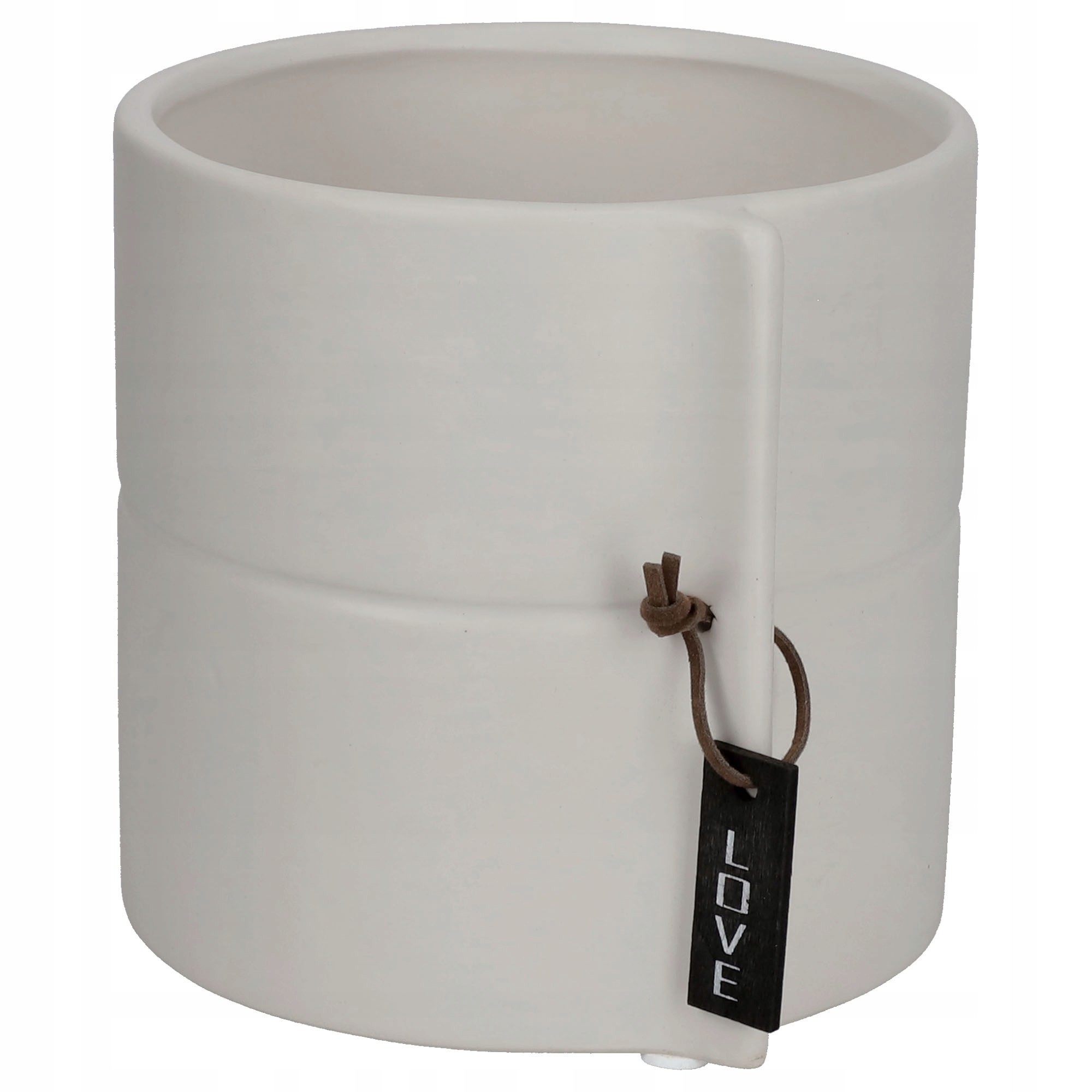 Kadax Doniczka Ceramiczna 17cm Osłonka Szara