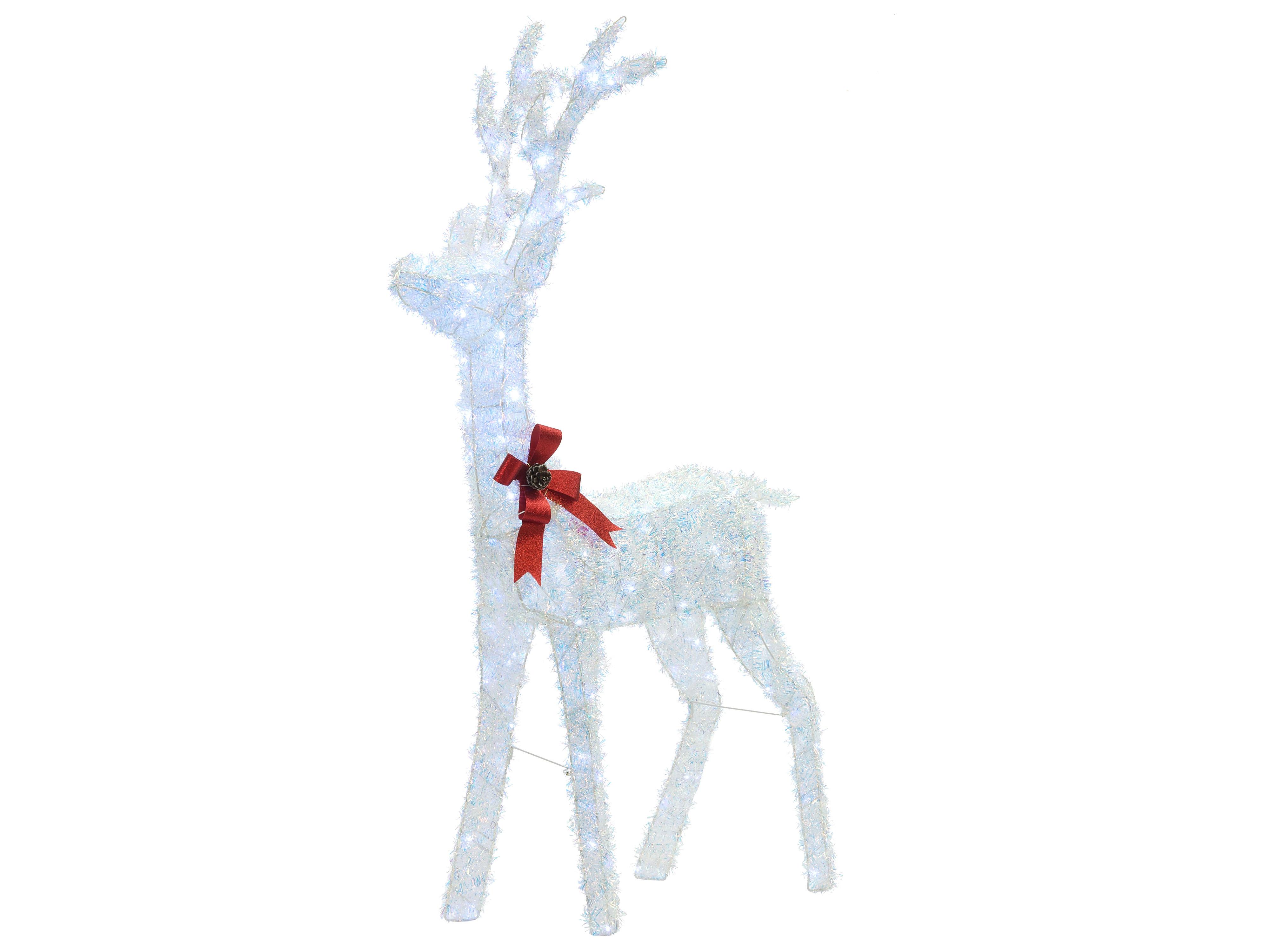 Outdoor Decoration LED MALAREN Reindeer 140 cm White