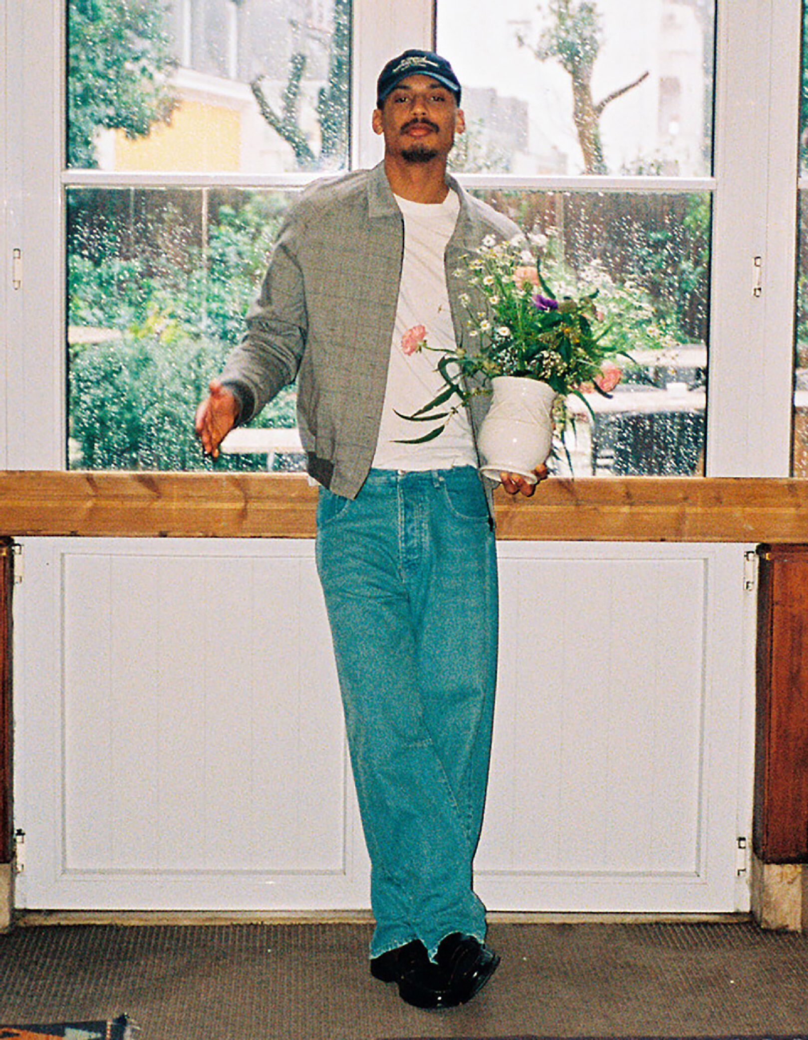 Jean barrel bleu Homme