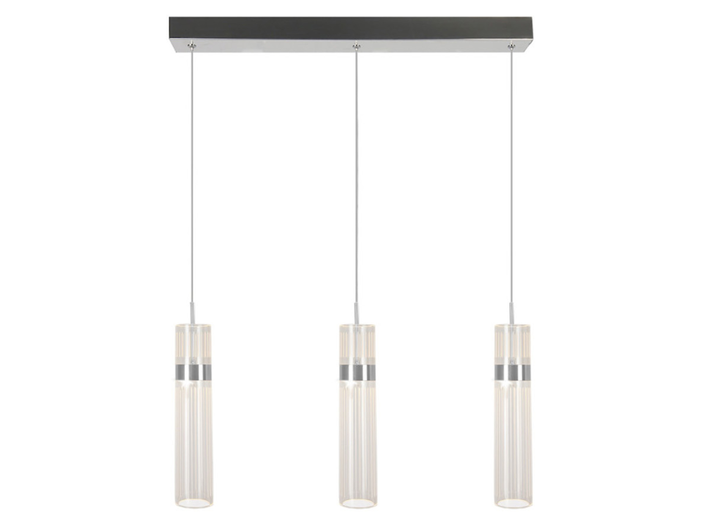 Lampa wisząca Ambiente LED 3-punktowaze zmienną barwą światła srebrna