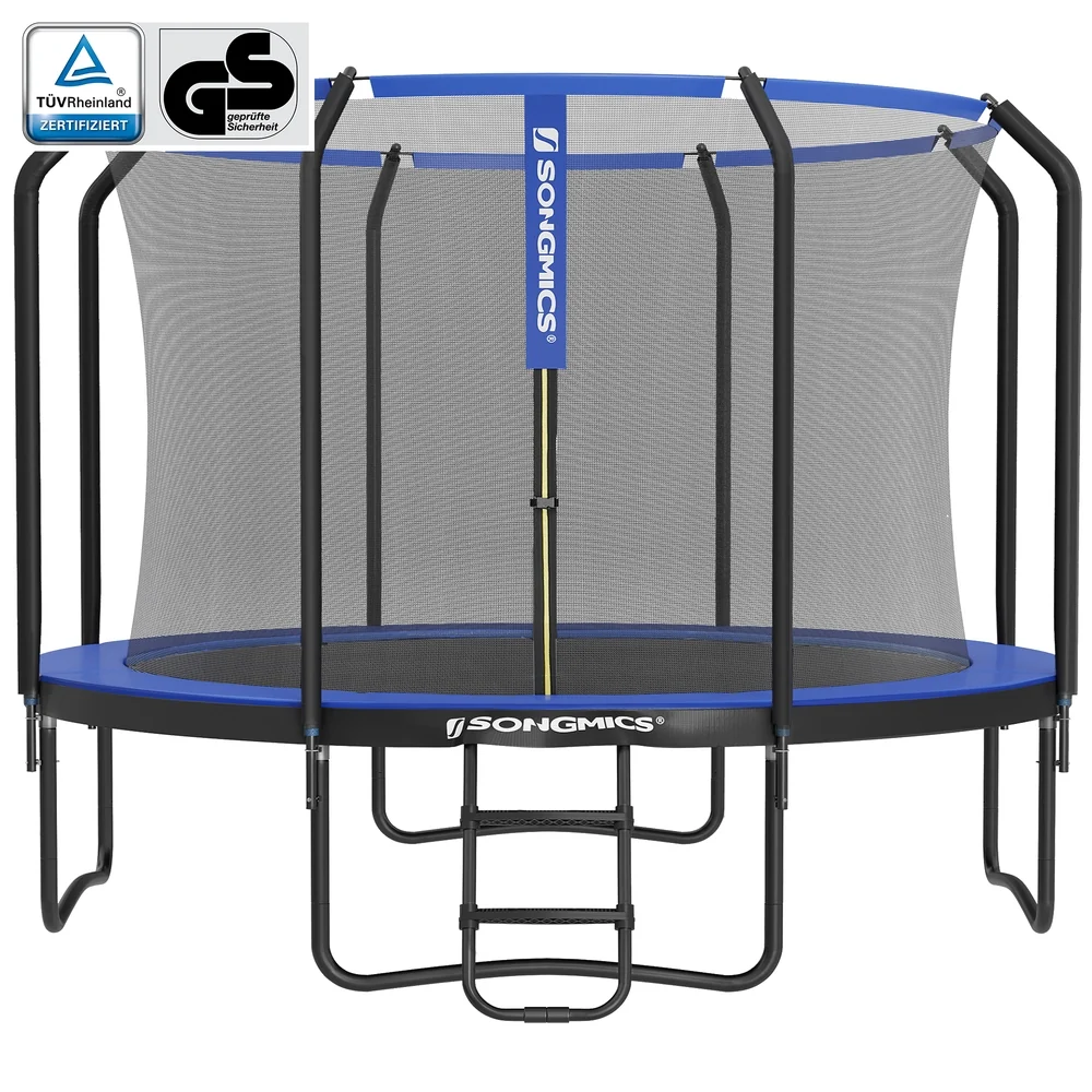 Trampoline de jardin avec filet de sécurité