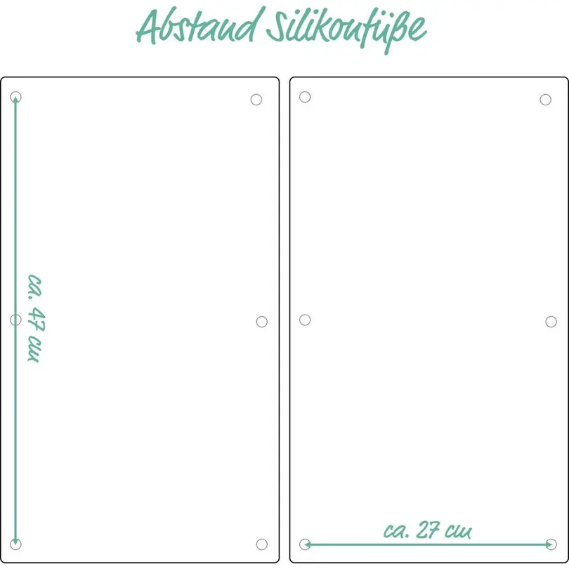 Kochfeldschutzplatte 2er-Set Kräuter