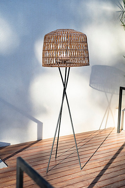 Lampadaire LED intégrée Amalfi Dimmable IP54 ø49x148cm Battery New Garden