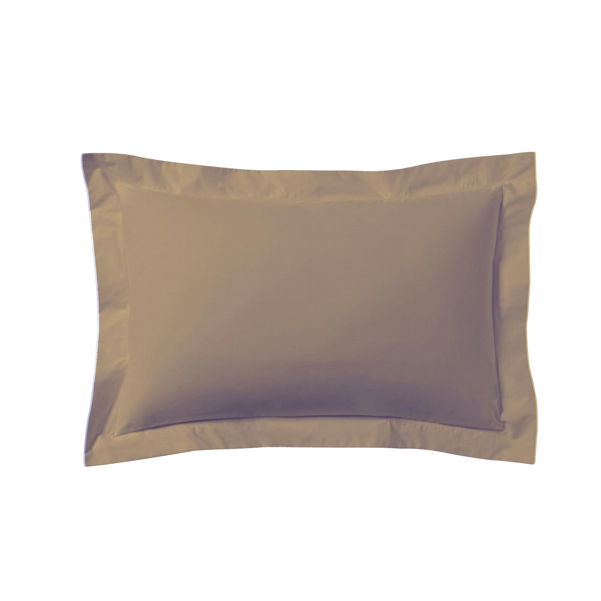 LES UNIS - Taie d'oreiller unie en coton, biscuit 50x70