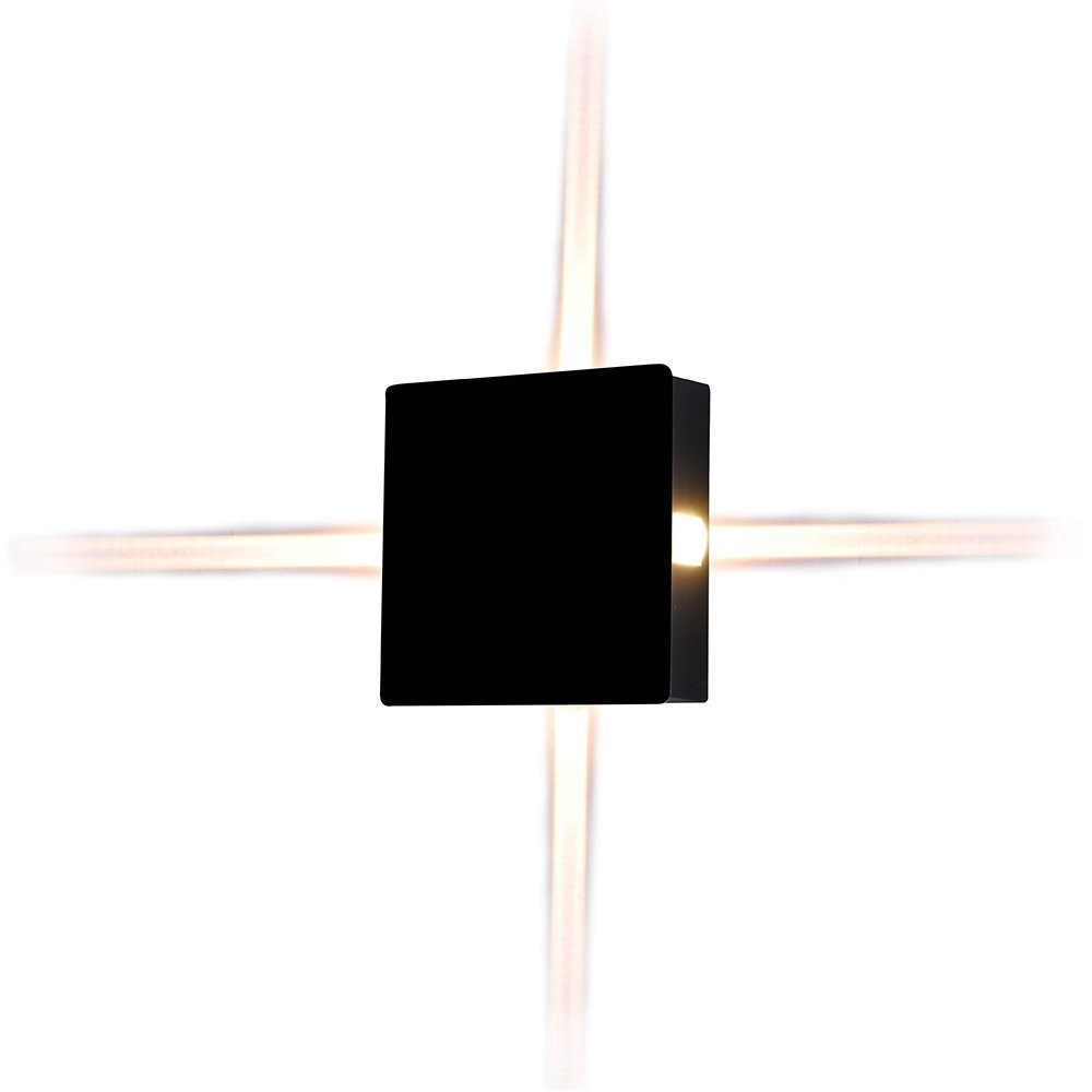 Kinkiet zewnętrzny VT-704-B 3000K czarny LED 4x4W 428lm IP65 V-TAC