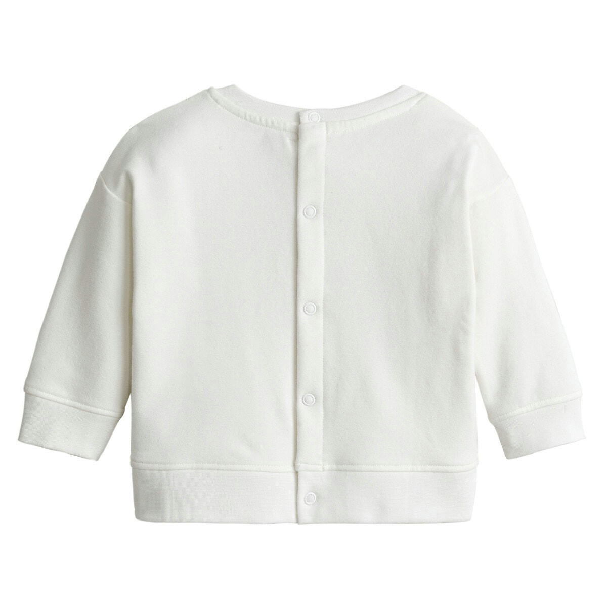 Sweat col rond imprimé en coton