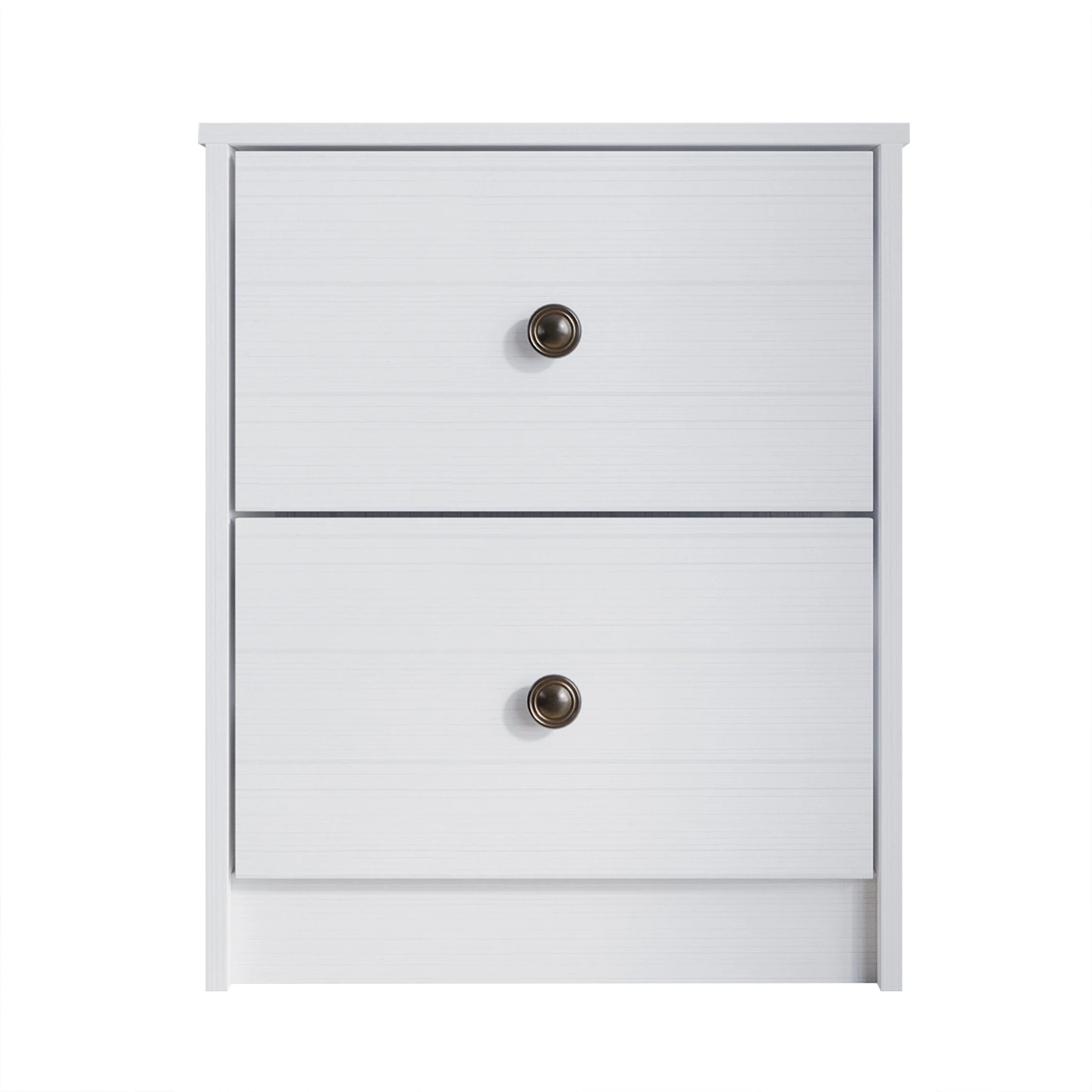 CraftPorch Clean-Lines Minimalist 2-Drawer Nightstand