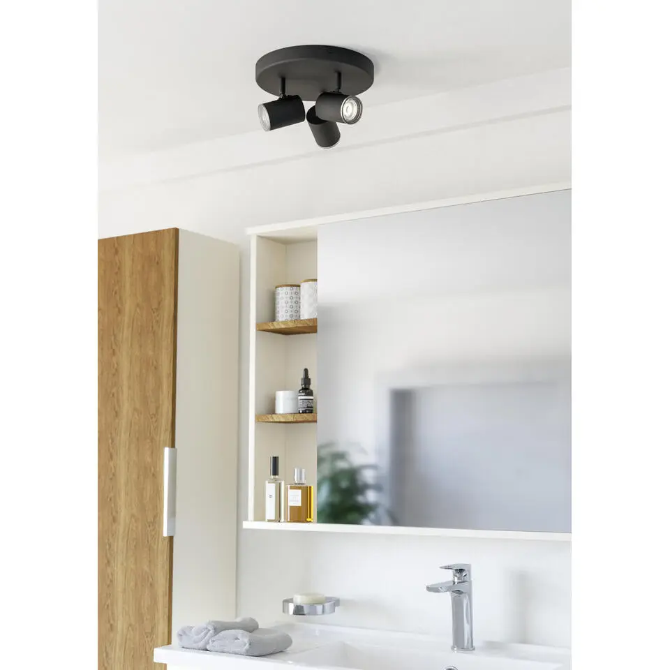 EGLO Consuma 1 Spot - GU10 - &Oslash; 25 cm - Zwart