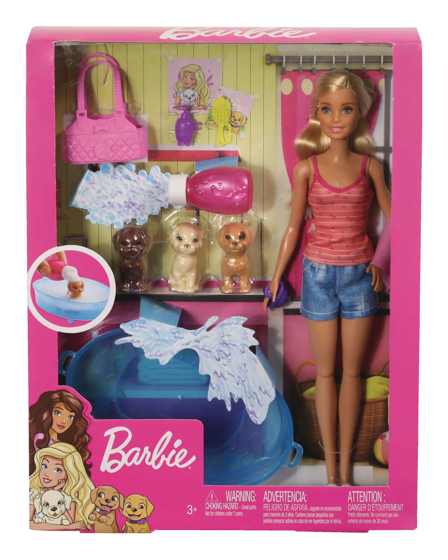 Barbie® Puppy Bath Time Doll Toy & Playset For Kids, Assorted, Ages 3+