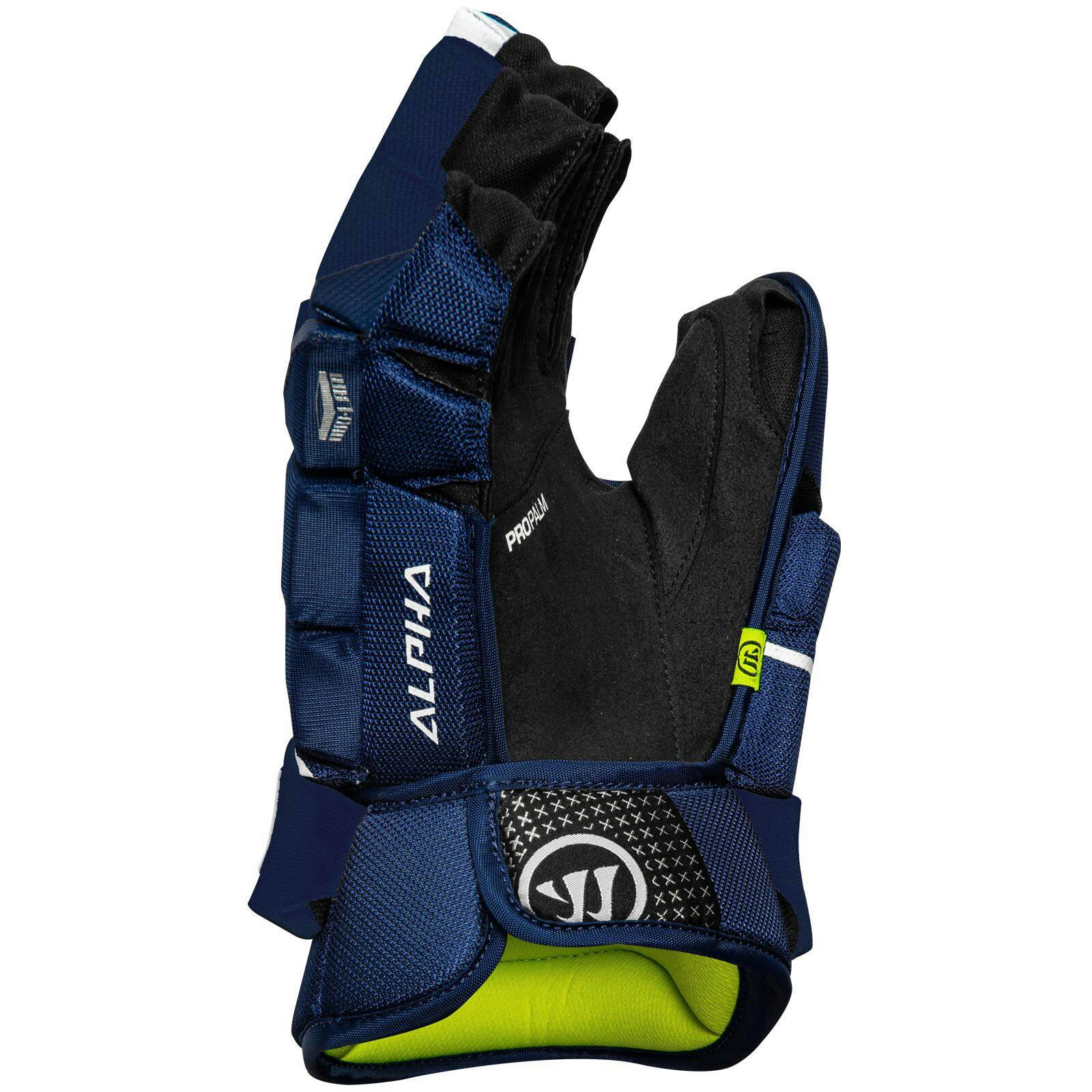 Warrior Alpha LX2 Max Hockey Gloves, Junior, Navy/White, Assorted Sizes
