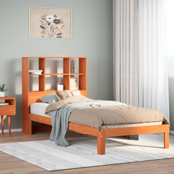 Łóżko Drewniane Rama Łóżka Sofa Brązowe Do Sypialni Pokoju 100x200 cm