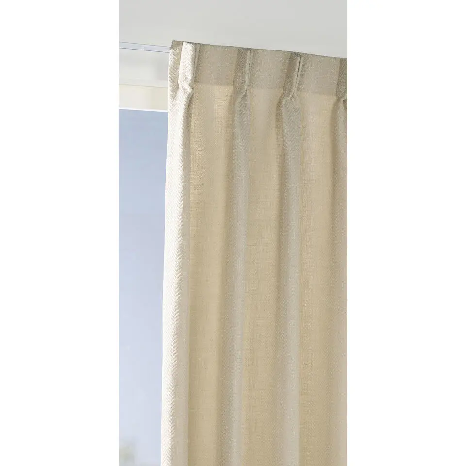 Gordijnstof Zagora lichtdoorlatend - beige
