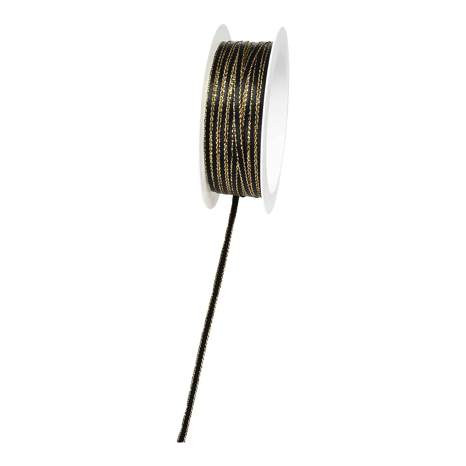 Satin-Band Schwarz,L 100 x B 3 mm