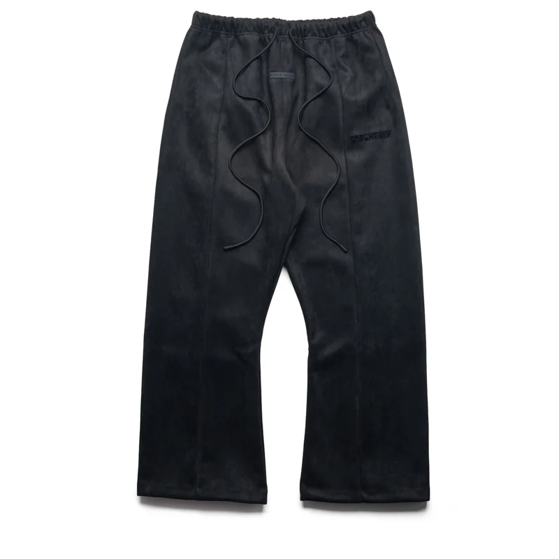 Fear Of God Essentials Suede Fleece Flare Sweatpant - Vintage Black