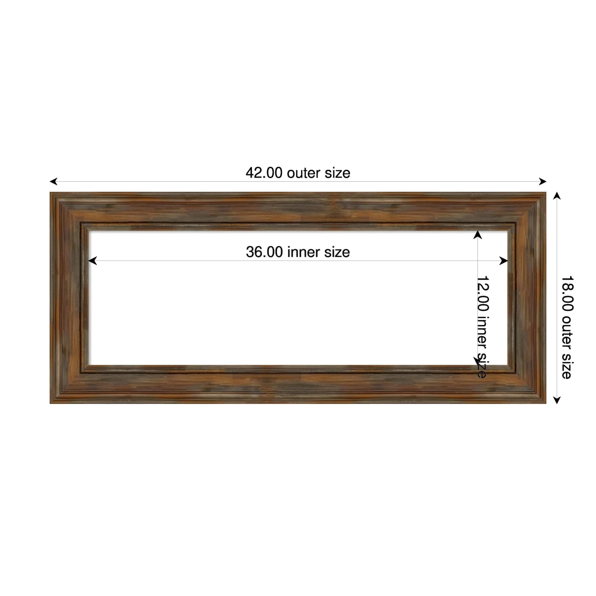 Amanti Art Alexandria Greywash Framed Dry Erase Magnetic Board