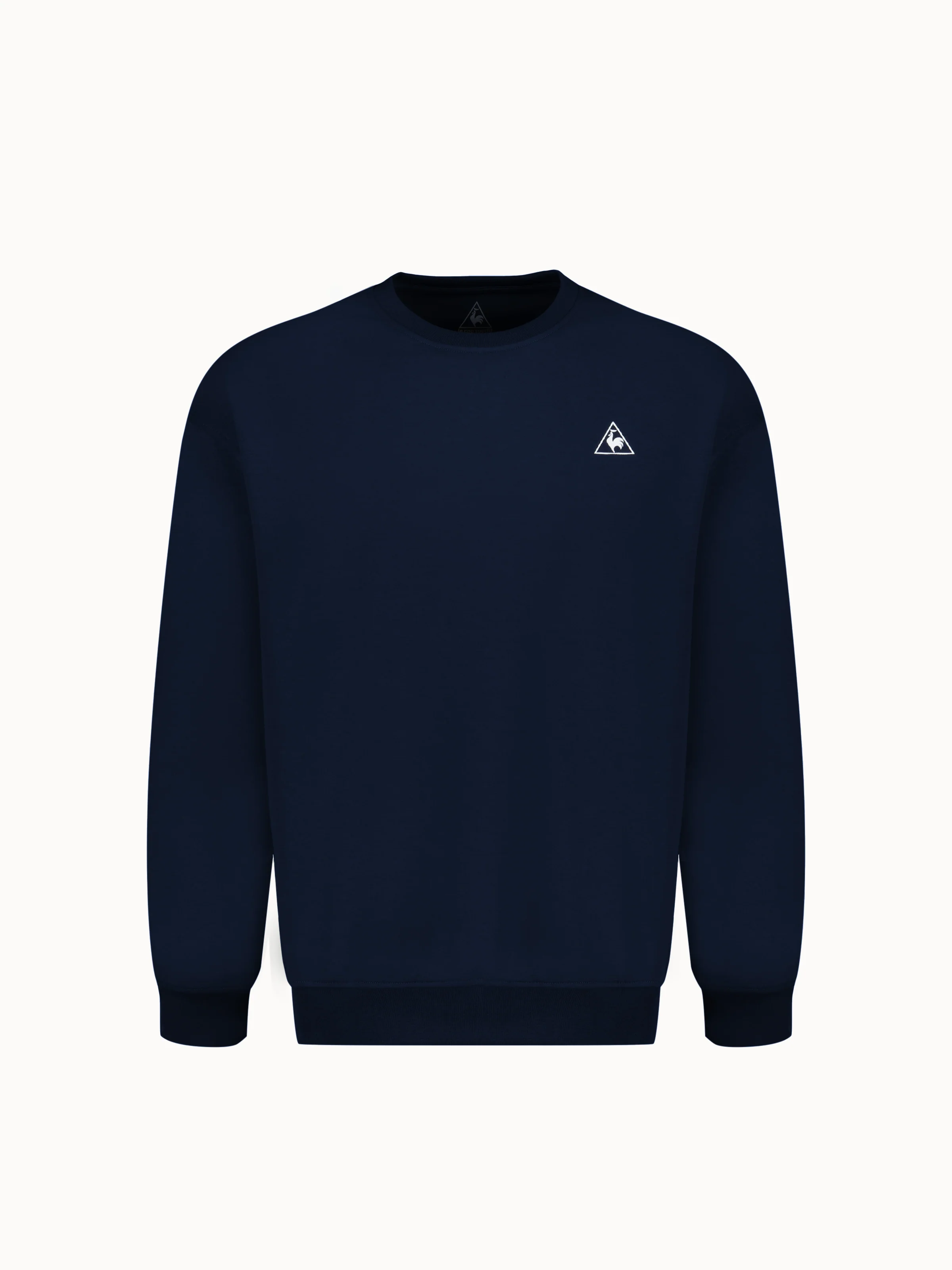Sweat col rond relax en double face
