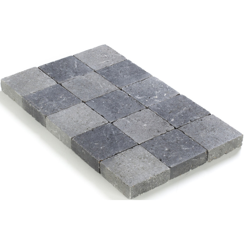 Palette 525 Pavés gris et noirs tambourinés 15 x 15 x 5 cm COBO GARDEN
