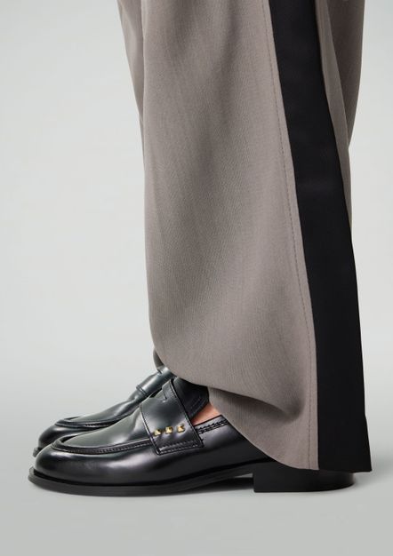 Zwarte leren penny loafers