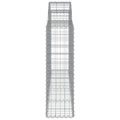 NNEVL Arched Gabion Baskets 8 pcs 200x30x100/120 cm Galvanised Iron