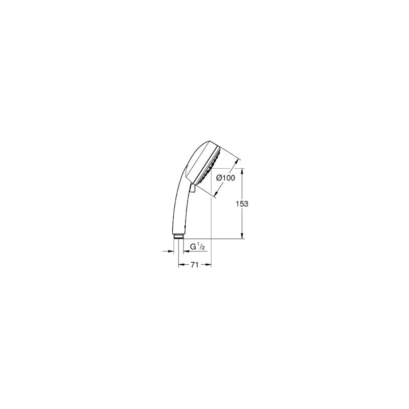 Douchette Vitalio Comfort 100 3 jets GROHE