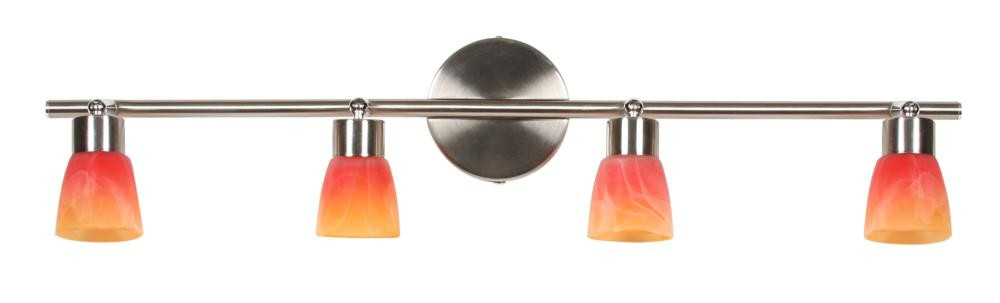 Kinkiet satyno-pomarańczowy DROPS 4xG9x40W wym:17x63x10cm IP20 Candellux