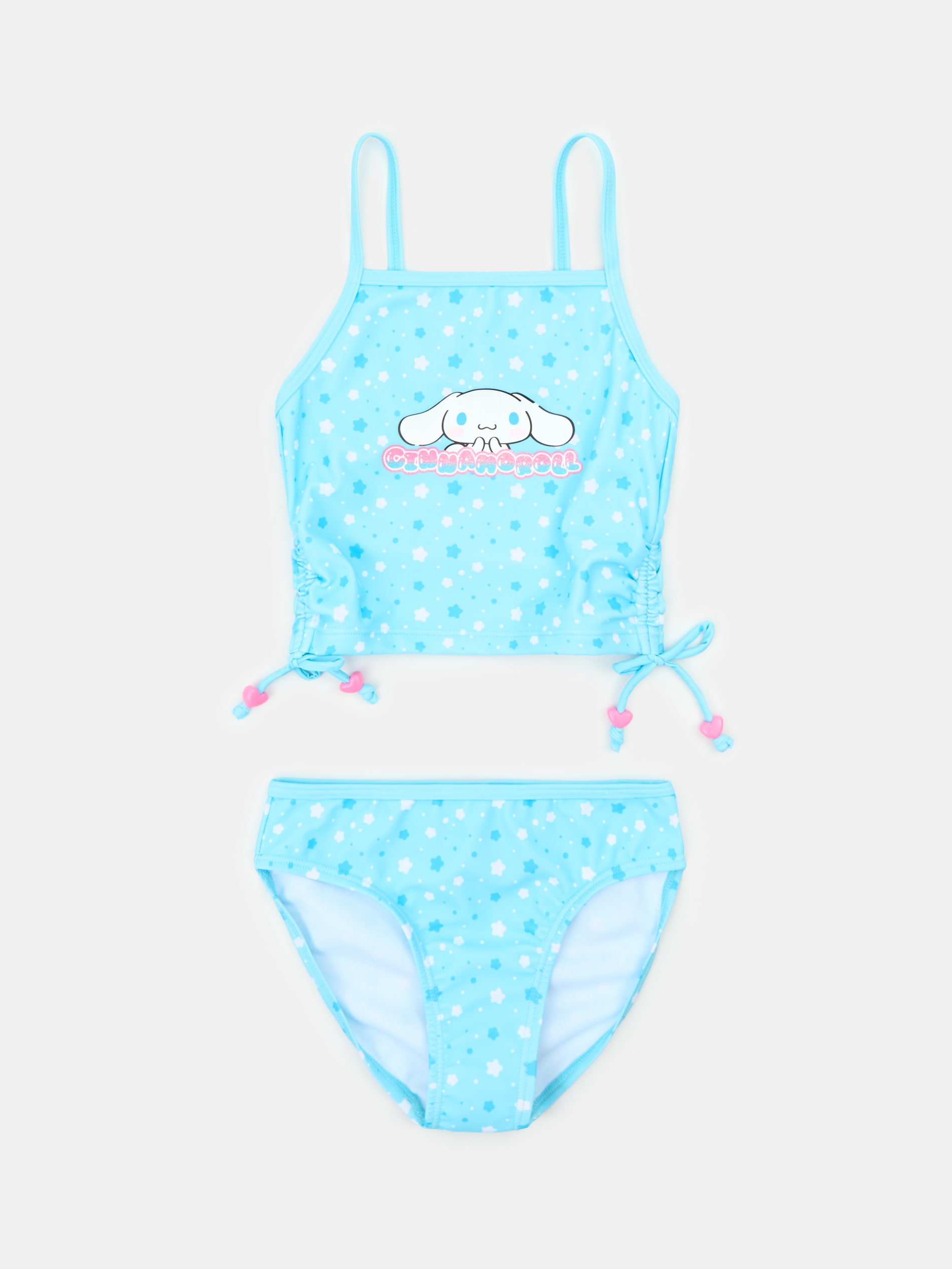 Dwuczęściowy strój kąpielowy z wiązaniem po bokach Cinnamoroll