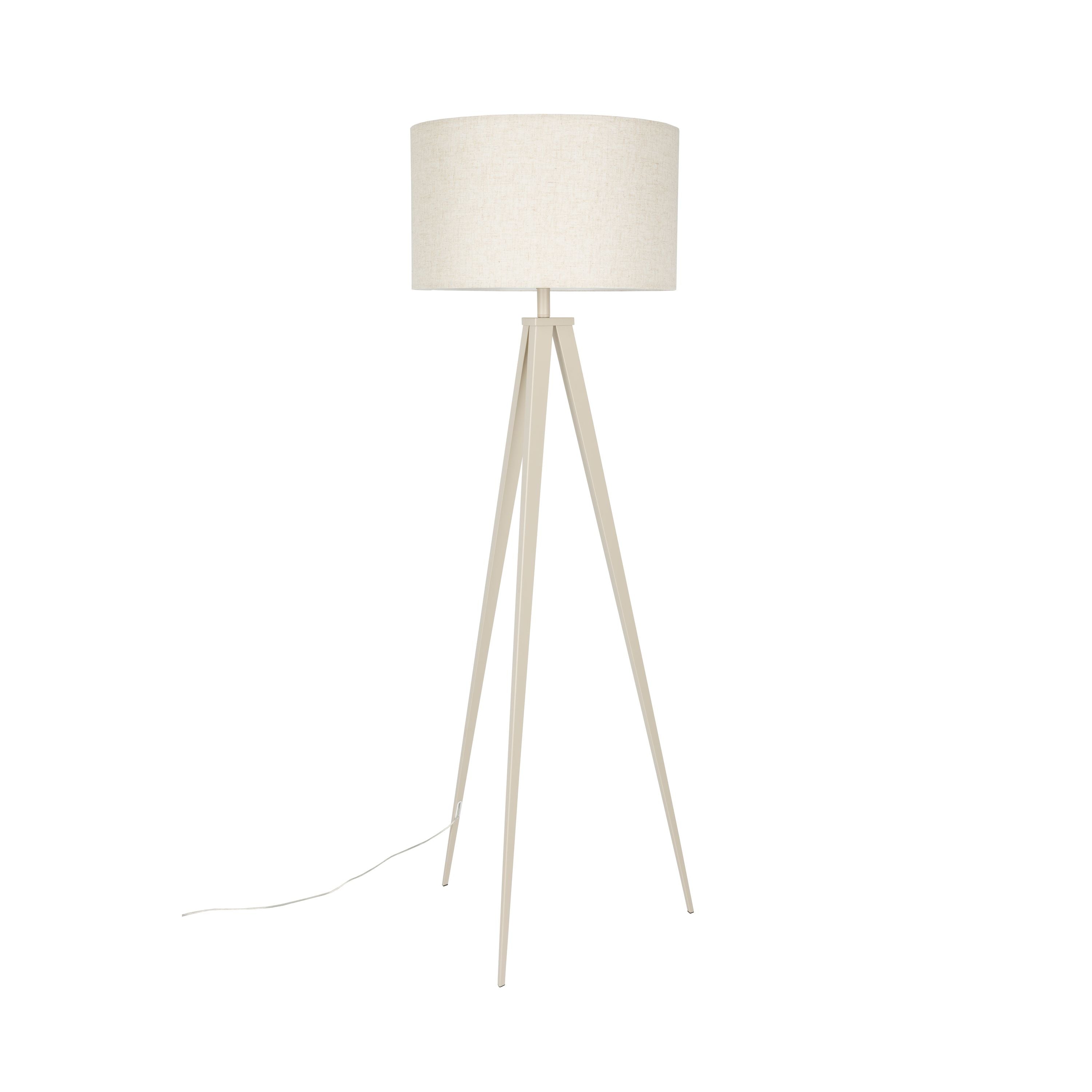 Zuiver Tripod Vloerlamp Beige