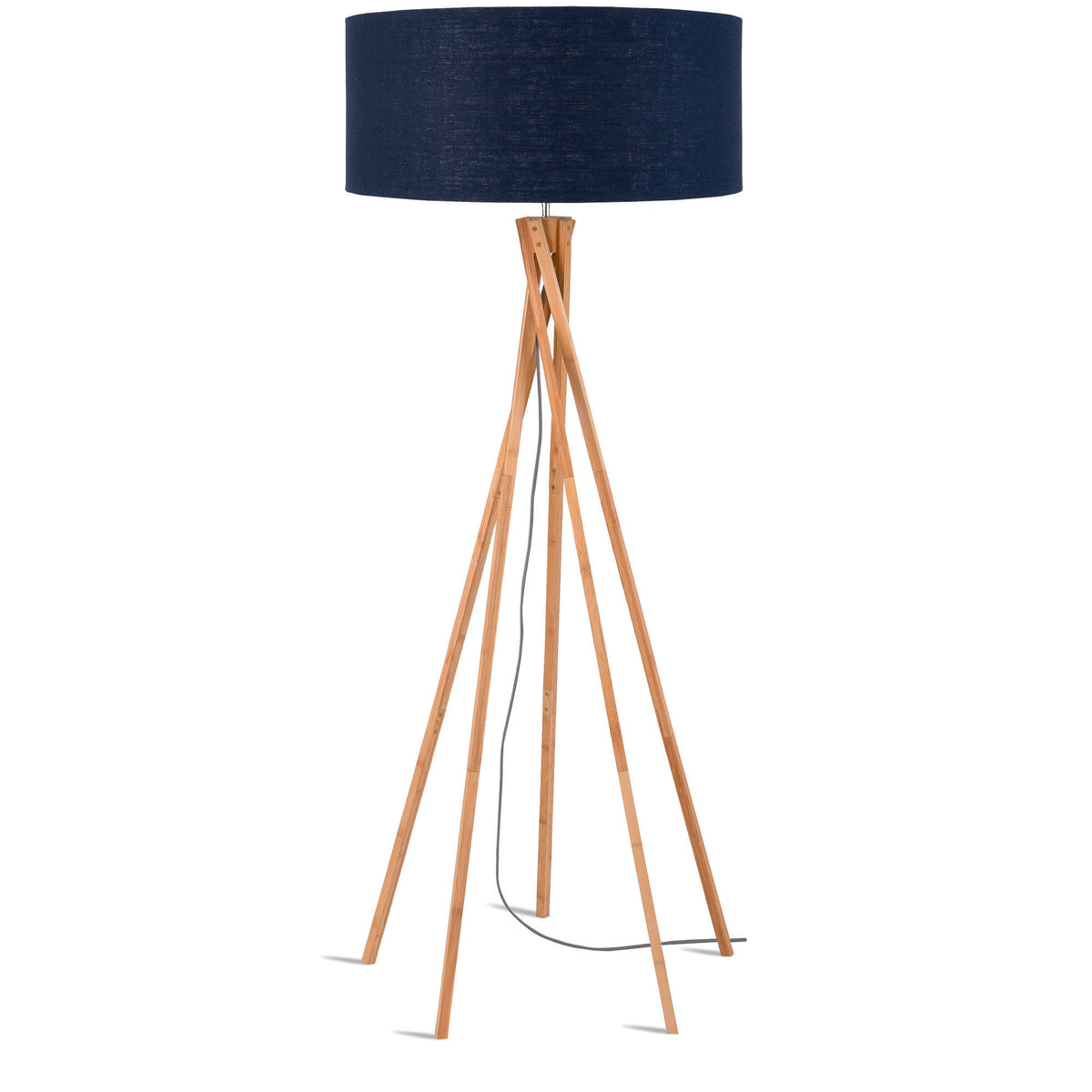 GOOD&MOJO vloerlamp Kilimanjaro - blauw - Ø60cm