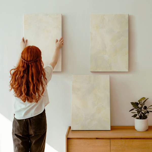 Obraz canvas 3 częściowy Pociągnięcia pędzla | 3x40x60 | Wallfluent