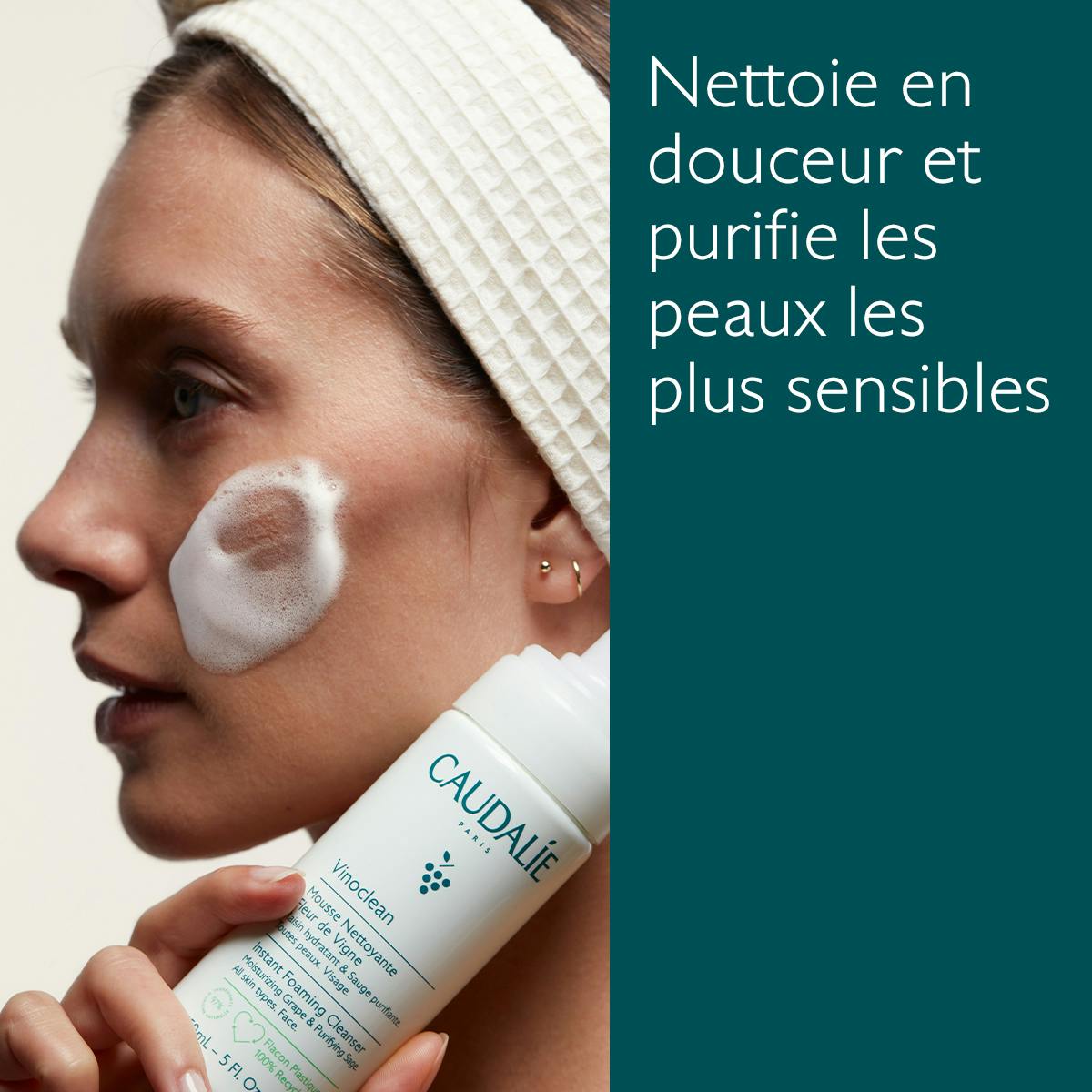 Mousse Nettoyante Visage Fleur de Vigne - 150ml