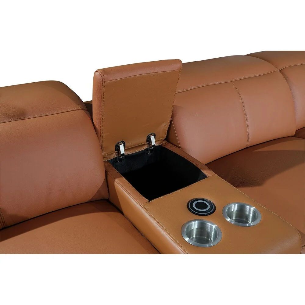 212 X 240 X 191.2 Camel Power Reclining 6PC Sectional