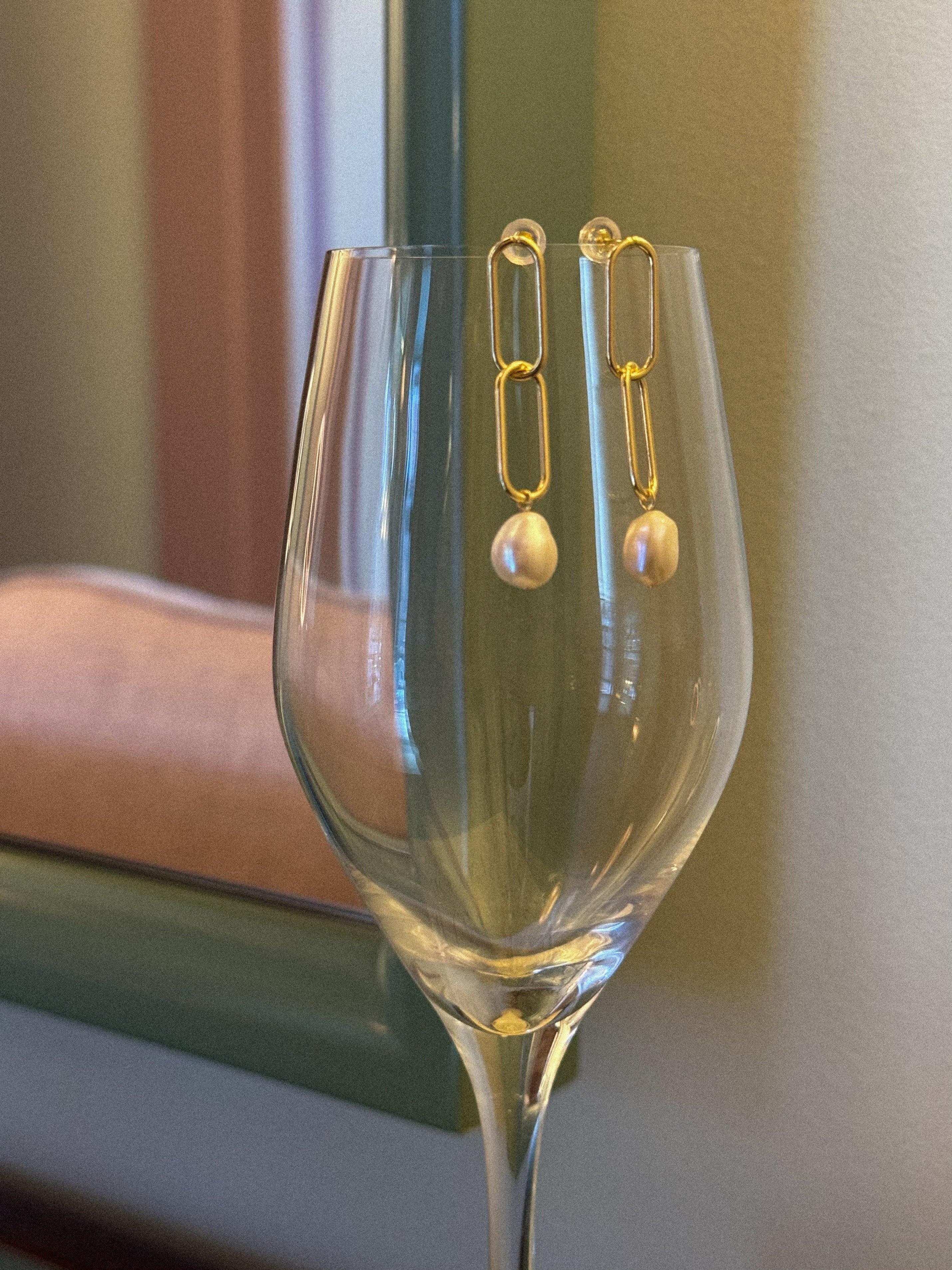 Carla — Pearl Drop Earrings