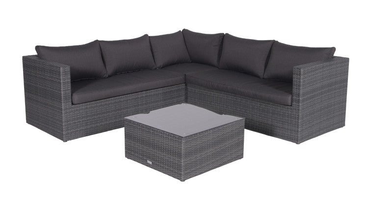 Garden Impressions Montana Loungeset - 4-dlg - earl grey - dark antracite