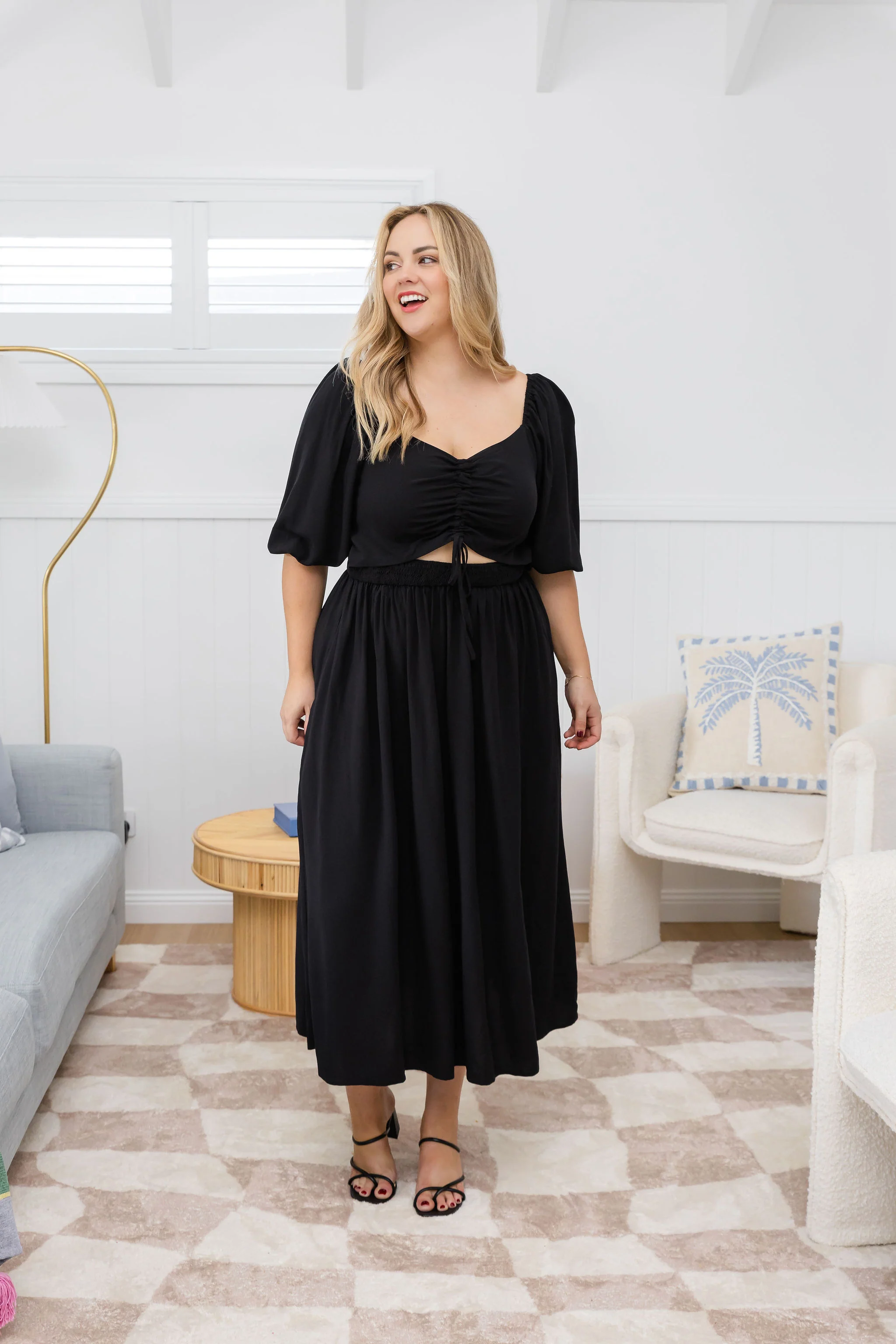 Pippa Cut Out Dress in Black