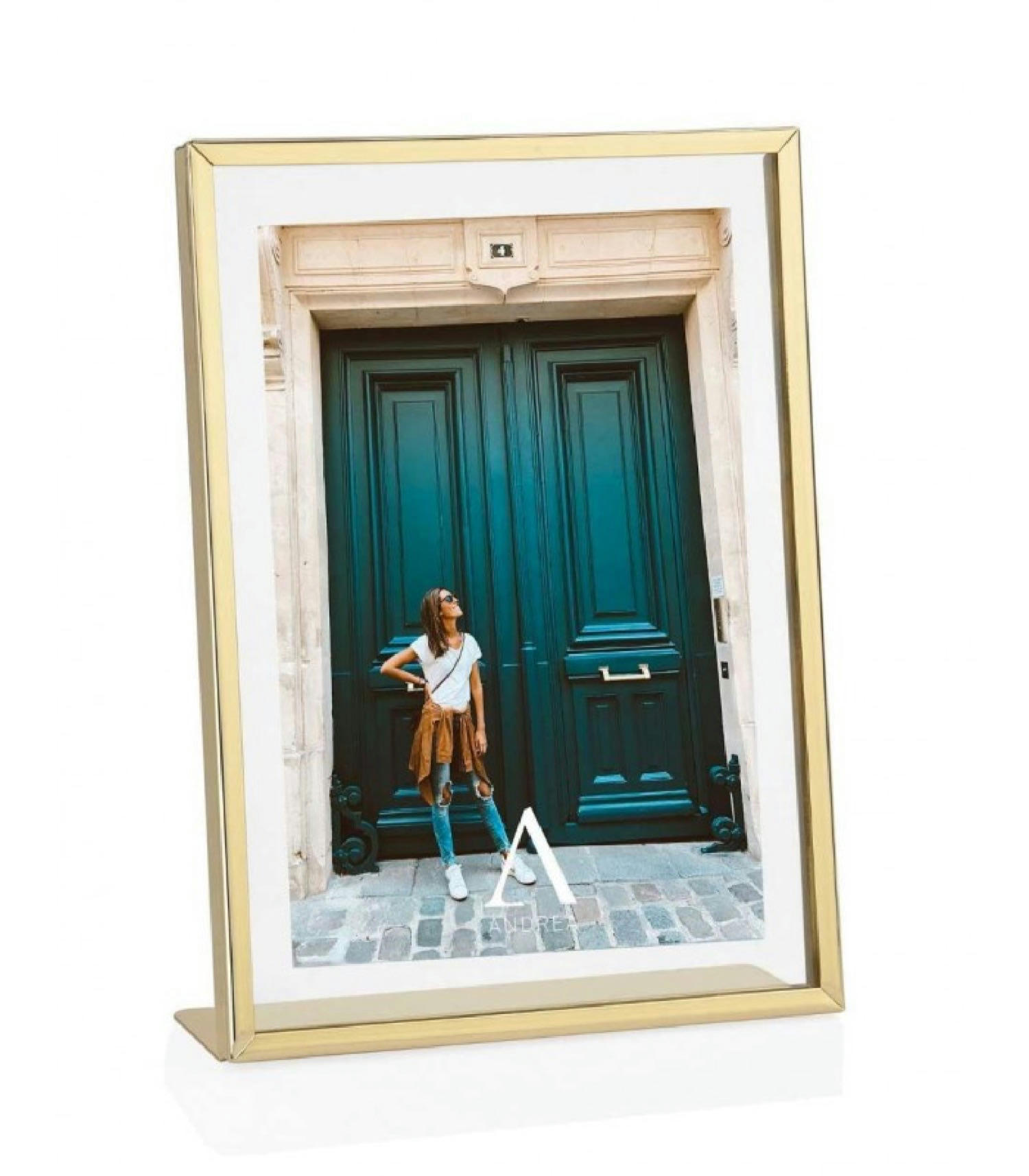 OR - Cadre photo à poser en métal doré 13x18