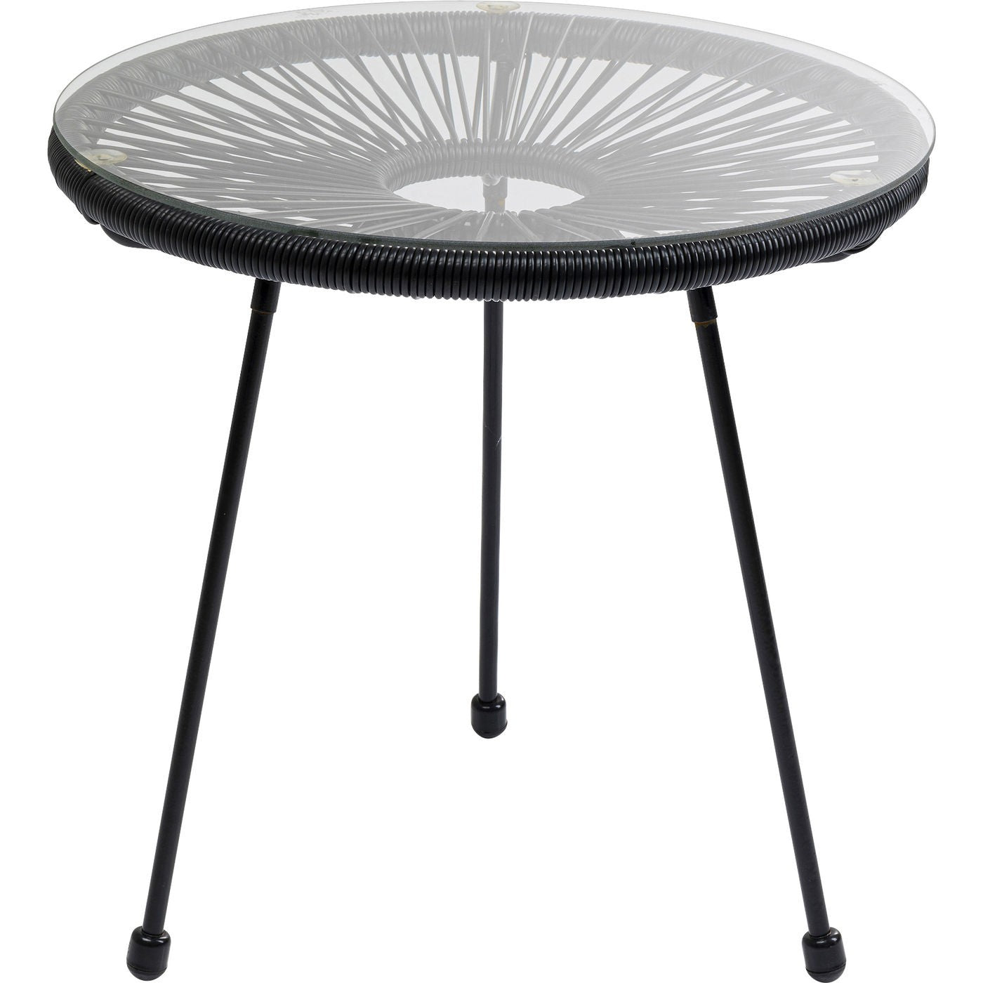 Kare Design Tuin Bijzettafel Acapulco Mono zwart