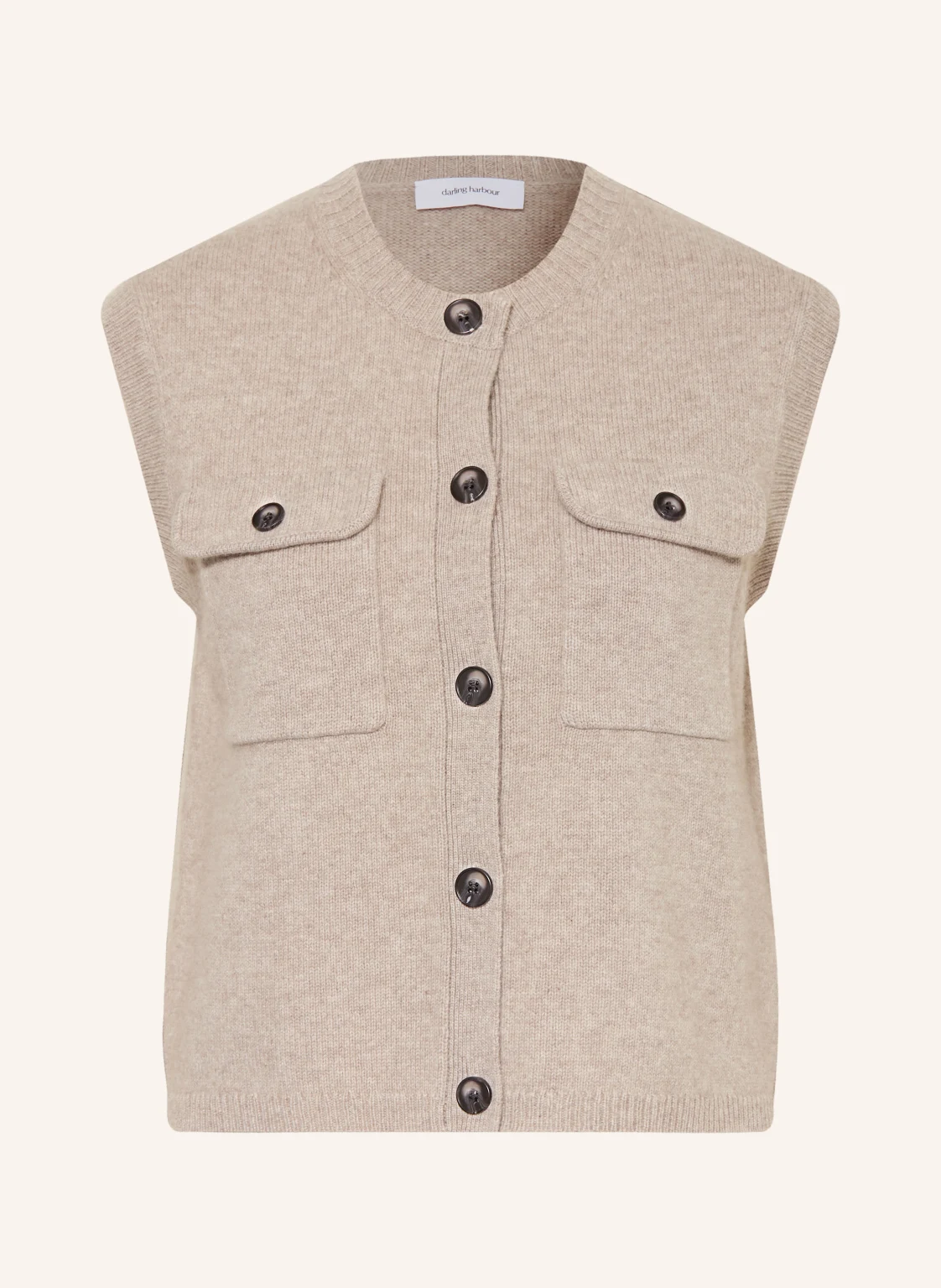 darling harbour Strickweste mit Cashmere